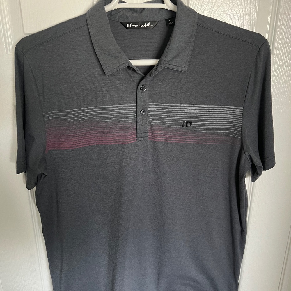 TravisMathew Large Grey Polo